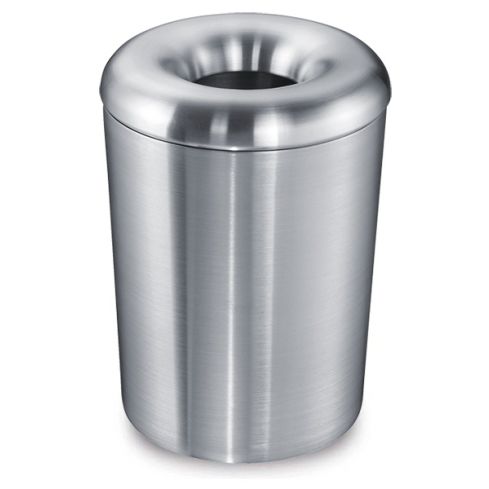 Zwingo Sicherheitspapierkorb mit Löschkopf Typ 168 | 13 Liter, Aluminium