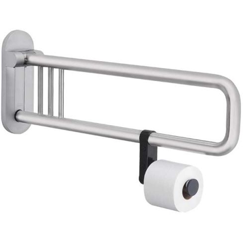 Provex Klappgriff mit Papierrollenhalter | 750 mm | Edelstahl gebürstet