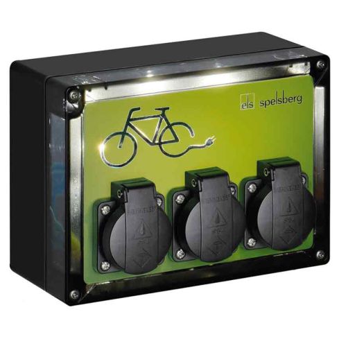 Spelsberg E-Bike Ladestation TG BCS 3 LED mit SCHUKO®-Steckdosen