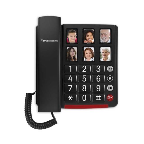 Amplicomms Großtastentelefon BigTel 40 Plus, schwarz